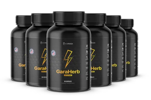 GaraHerb male vitality botanical supplement bottles